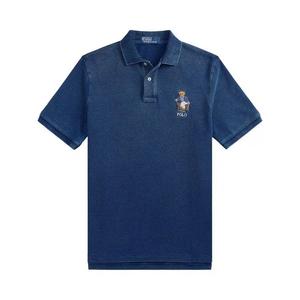 Поло Polo Ralph Lauren Original Label Short-Sleeve Mesh Novelty Newport Bear Polo 'Newport Bear- Med Indigo'