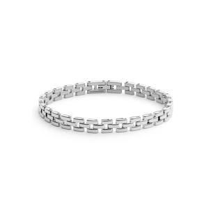 3-Link Bracelet Silver - Унисекс браслет для женщин и мужчин из нержавеющей стали Браслет DW Официальный аутентичный оригинал