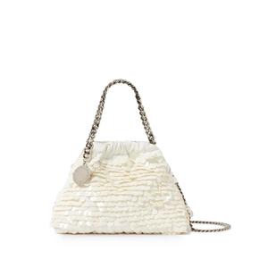 Мини-сумка Falabella с кулиской и пайетками