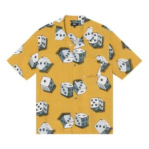 Рубашки на пуговицах Stussy Dice Pattern Shirt 'Mustard'