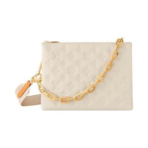 Сумки через плечо Louis Vuitton Coussin PM 'Кремовый пушистый монограммный ягнячий велюр'