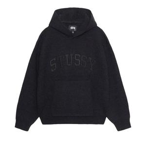 Худи Stussy Felt Patch Вязаное худи «Черный»