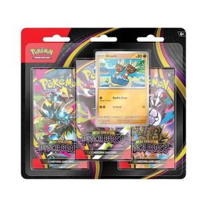 Коллекционные карточки Pokémon Мега Эволюция: Смоляная черная Три бустерных блистера 'Бинакль'