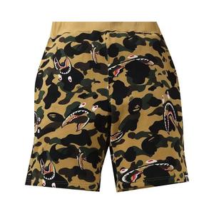 Шорты BAPE Shark 1st Camo Wide Sweatshort 'Yellow'