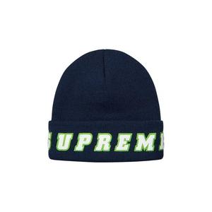 Шапки Supreme Felt Logo Beanie 'Navy'