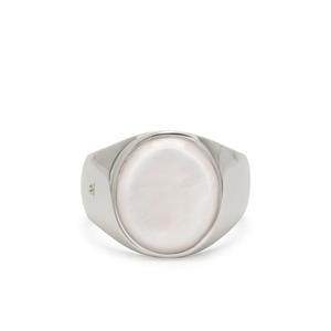 Серебряное кольцо Oval с перламутром