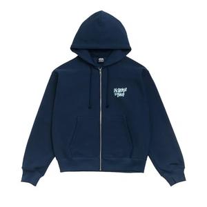 Толстовки Stussy Peace Increased Zip Hoodie 'Navy'