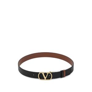 Двусторонний ремень VLogo Signature из блестящей телячьей кожи - 30 мм / 1.2 дюйма