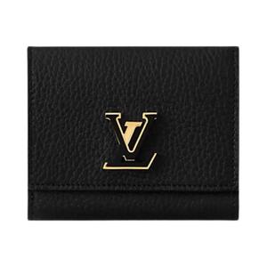 Кошельки Louis Vuitton Capucines Tiny Wallet 'Black Taurillon Leather'