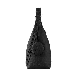 Сумки через плечо Louis Vuitton Duo Sling Bag 'Black Monogram Shadow Calfskin Leather'