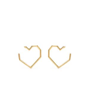 Серьги Corazón из желтого золота