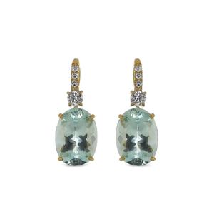 Кольцо Gemmy Gem из желтого золота с аквамарином и бриллиантами