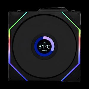 LIAN LI UNI FAN TL120 LCD Reverse Blade Wireless 120mm обратный одиночный вентилятор - Black черный