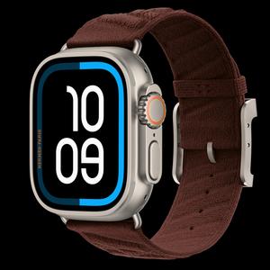 Apple Watch Hermès Ultra 4 49 мм, GPS + Cellular, титан, Natural, ремешок Bordeaux En Mer