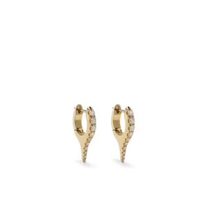 Серьги Lola Needle из желтого золота с бриллиантами