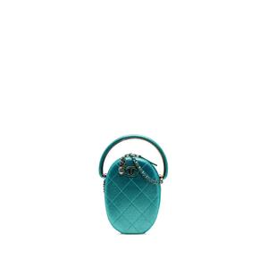 Сумка-саквояж 2019 Quilted Metallic Caviar Rainbow Hardware Oval Camera Bag