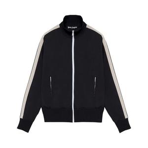 Трековые куртки Palm Angels Curved Logo Track Jacket 'Black/White'