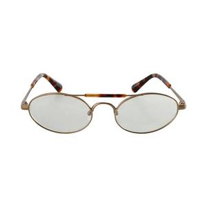 Dries Van Noten x Linda Farrow Овальные солнцезащитные очки 'Gold/T-Shell'