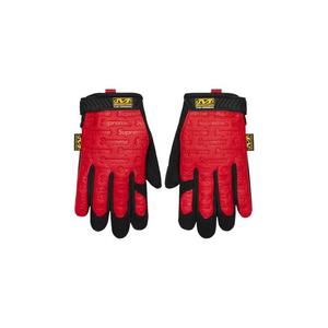 Supreme x Mechanix кожаные рабочие перчатки 'Red'