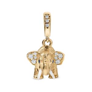 Подвеска Ellie Elephant с бриллиантами и агатом