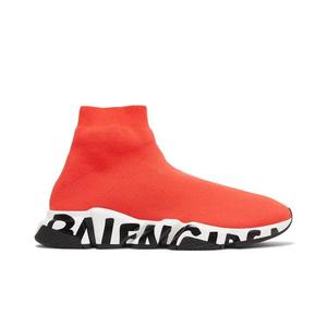 Кроссовки Balenciaga Speed Sneaker «Midsole Graffiti — Красный»
