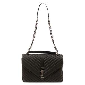 Сумки через плечо Saint Laurent Large College Chain Crossbody Bag 'Черный'