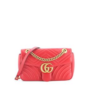 Маленькая стеганая сумка через плечо GG Marmont Flap Bag