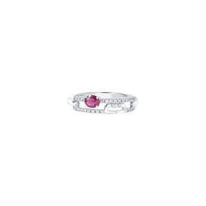 TOMEI кольцо с рубином, белое золото 750/18K