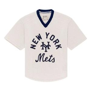 Свитеры Aimé Leon Dore x New York Mets Короткий трикотажный свитер 'Pristine'