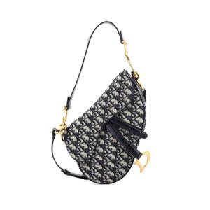 Сумка через плечо Saddle Handbag with Strap Oblique Canvas Medium