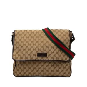Сумка через плечо Flap Messenger Bag из канваса с узором GG (2000-2015 годы)