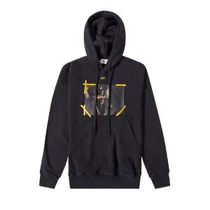 Толстовки с капюшоном Off-White Diagonal Arrow Caravaggio St Fran Slim Hoodie 'Черный/Белый'