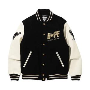 Varsity Jackets BAPE x OVO куртка-университетка «Black»