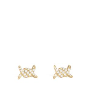 Маленькие серьги Barbelé с бриллиантами