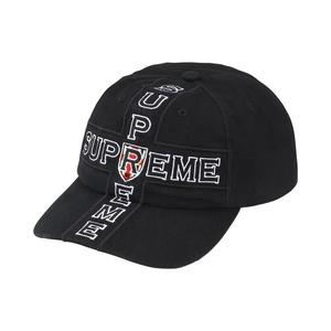 Кепка Supreme Cross 6-Panel 'Black'
