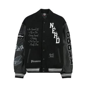 Университетские куртки Pleasures Nerd Varsity 'Черный'