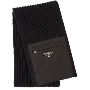 Шерстяной шарф с карманом из Re-Nylon