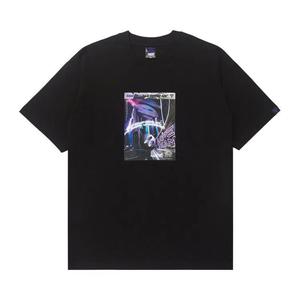 Футболки AAPE Moonface Graphic Printed Tee 'Black'