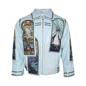 Кожаные куртки Who Decides War Eternity Leather Jacket 'Sky'