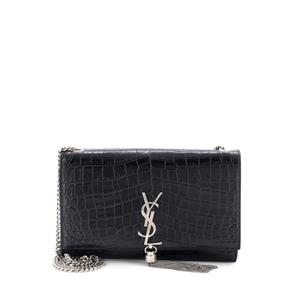 Сумка через плечо Classic Monogram Tassel Crocodile Embossed Leather Medium