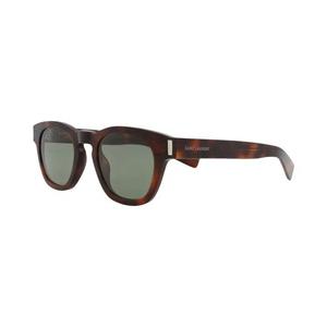 Солнцезащитные очки Saint Laurent Round-Frame Recycled Acetate Sunglasses 'Havana/Green'