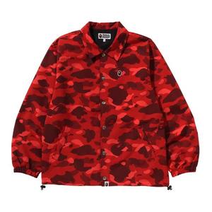 Куртки-бомберы BAPE Color Camo One Point Coach Jacket «Red»