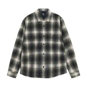 Фланелевые рубашки Stussy Rocco фланелевая клетчатая рубашка 'Серый'