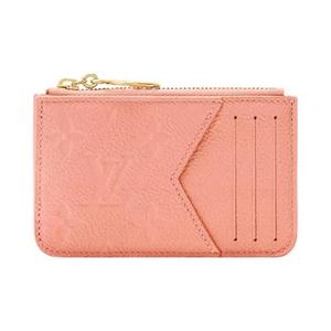 Кошельки Louis Vuitton Romy Card Holder 'Персиковый Monogram Embossed Empreinte Cowhide Leather'