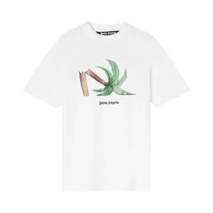Футболки Palm Angels Broken Palm Classic Tee 'White/Green'