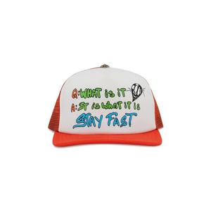 Кепки-тракеры Chrome Hearts x Matty Boy Sex Records It Is What It Is Trucker Hat 'Оранжевый'