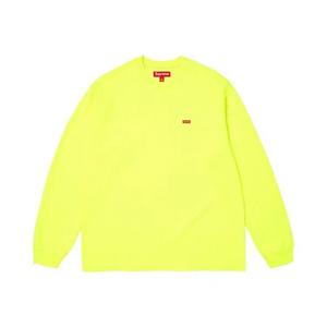 Футболки с длинным рукавом Supreme Small Box Long-Sleeve Tee 'Fluorescent Yellow'