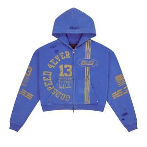 Толстовки на молнии Godspeed Roadster Zip Hoodie 'Blue/Yellow'