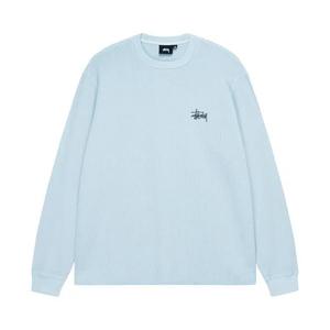 Футболки Stussy Basic Stock Long-Sleeve Thermal 'Light Blue'