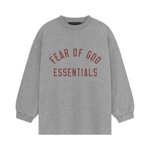 Футболки с длинным рукавом Fear of God Essentials Kids Jersey Long-Sleeve Tee «Темный хизер»